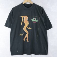 画像1: 90's 007 映画プリントTシャツ BLACK (1)