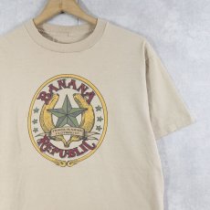 画像1: 80〜90's BANANA REPUBLIC ロゴプリントTシャツ (1)