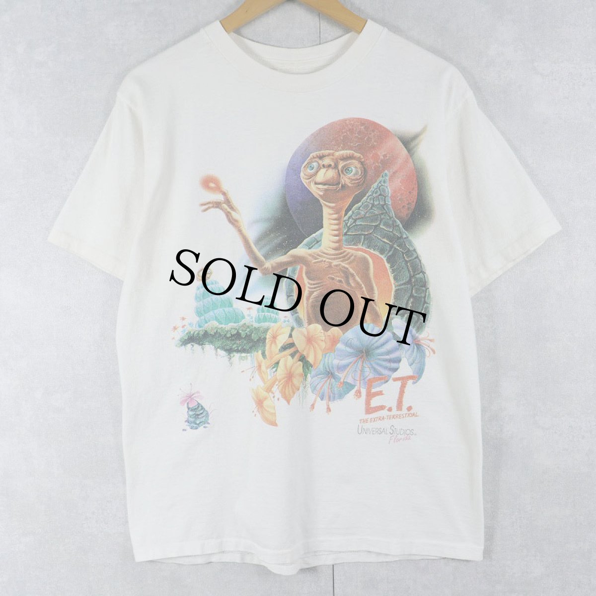 画像1: 90's E.T. SF映画プリントＴシャツ (1)