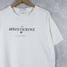 画像1: 90's ARMANI EXCHANGE USA製 ロゴプリントTシャツ L (1)