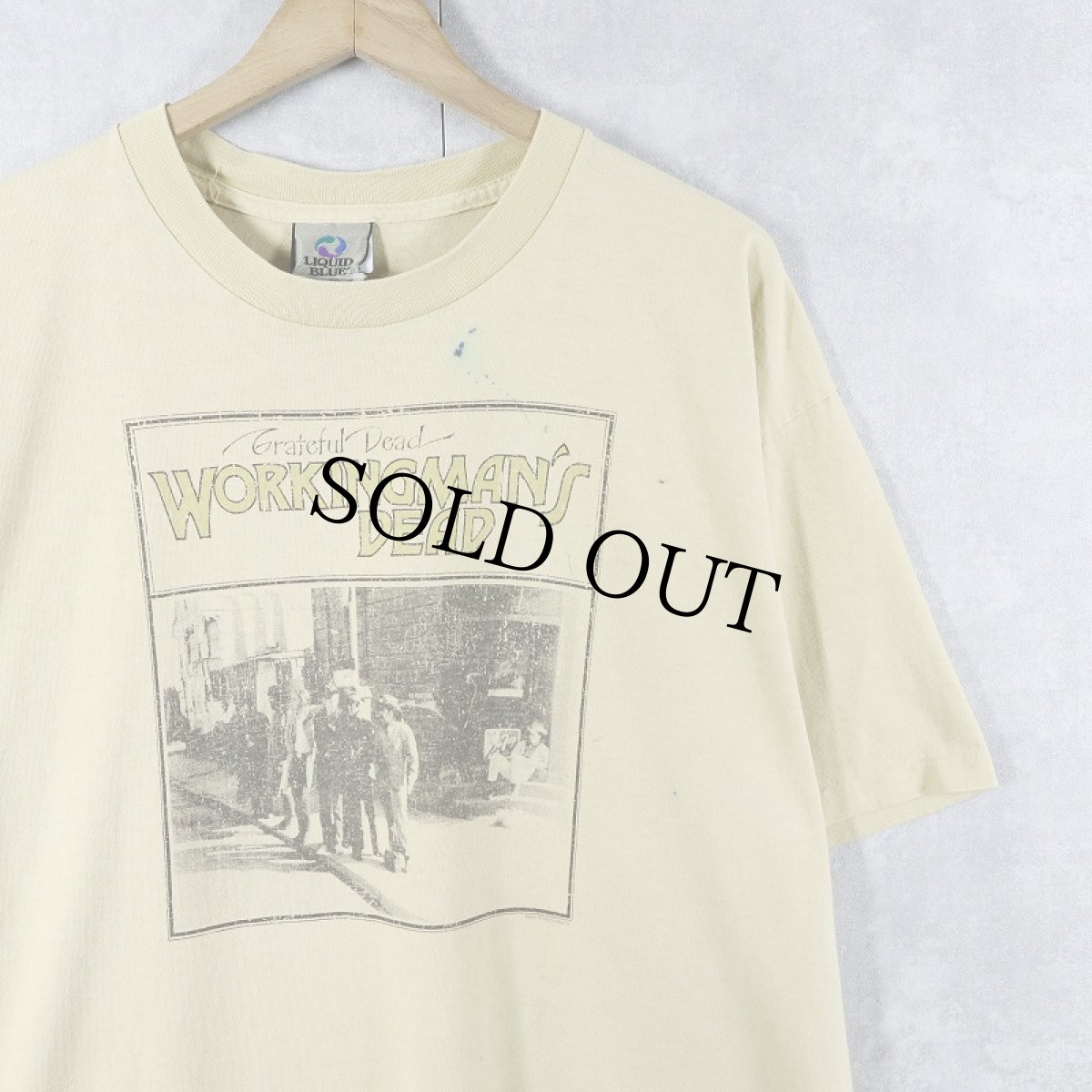 画像1: 90's LIQUID BLUE Greatful Dead USA製 "Workingman's Dead" ロックバンドプリントTシャツ  (1)