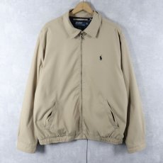 画像1: POLO Ralph Lauren ロゴ刺繍 ポリエステルイングトップ L (1)