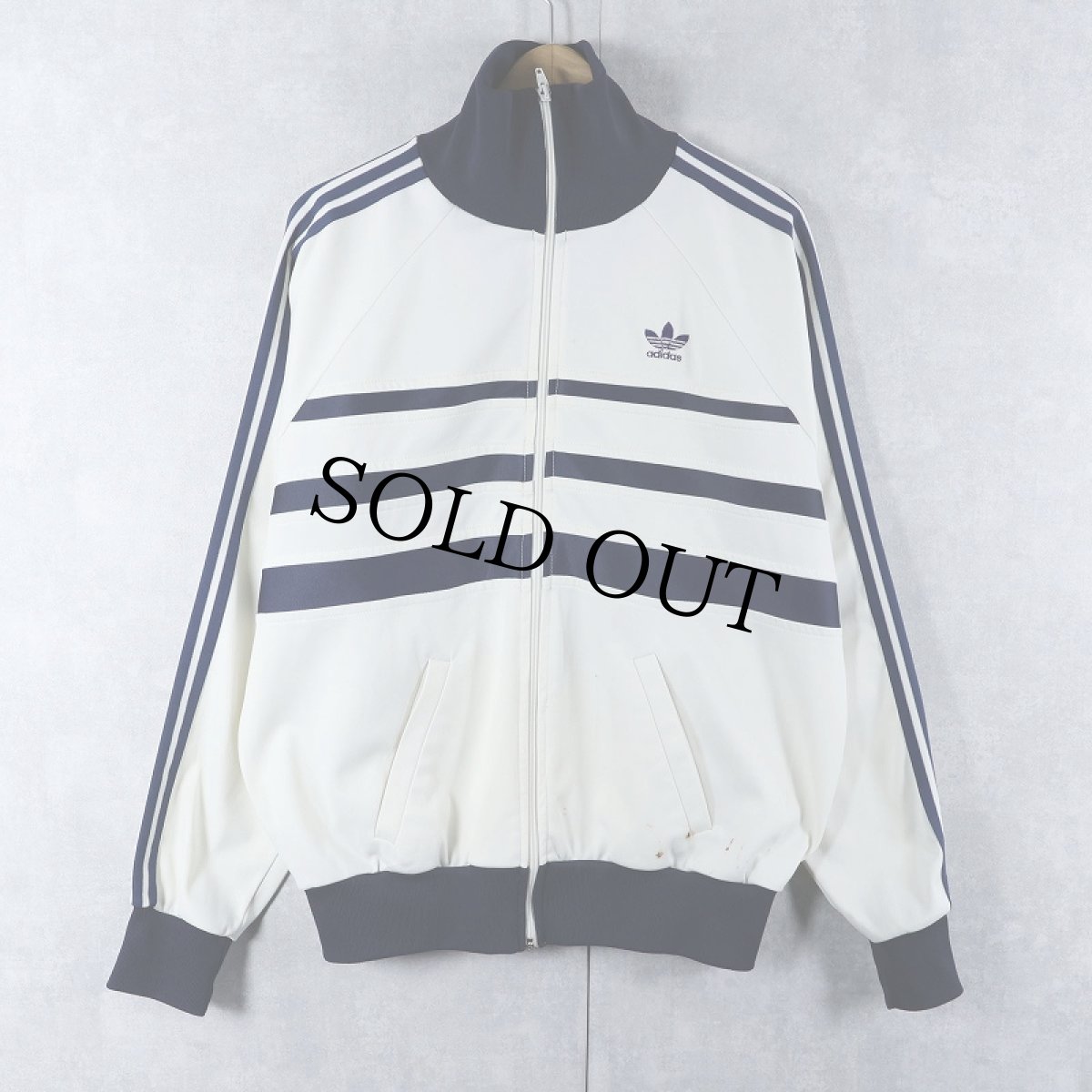 画像1: 70〜80's adidas ロゴ刺繍 トラックジャケット  (1)