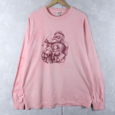 画像1: 90's Thomas Nast USA製 "Santa Claus" アートプリントロンT XL (1)