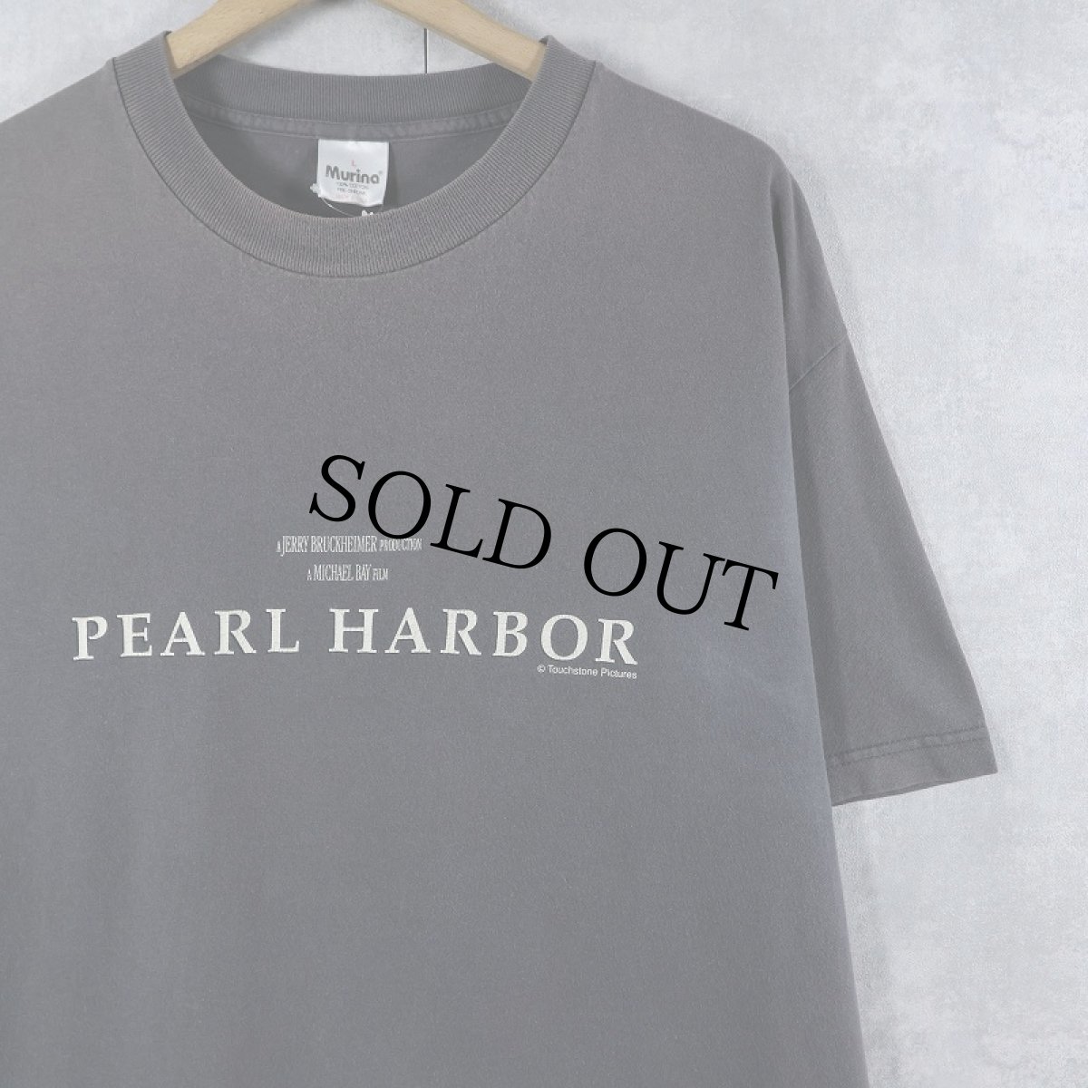 画像1: 90's PEARL HARBOR USA製 戦争映画 プリントTシャツ L (1)