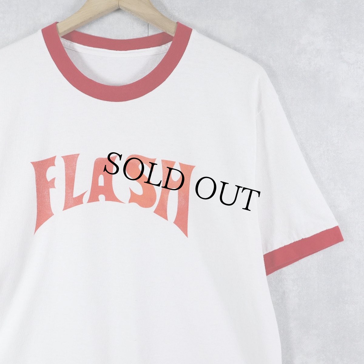 画像1: Flash Gordon 映画プリント リンガーTシャツ (1)