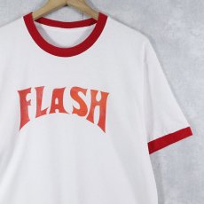 画像1: Flash Gordon 映画プリント リンガーTシャツ (1)