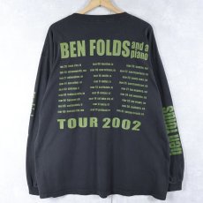 画像2: 2000's BEN FOLDS ロック・ミュージシャン ツアープリントロンT BLACK (2)