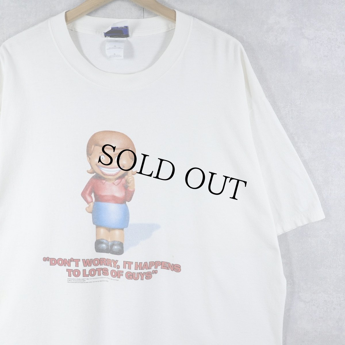 画像1: 2000's Snickers Cruncher お菓子メーカー プリントTシャツ XL (1)
