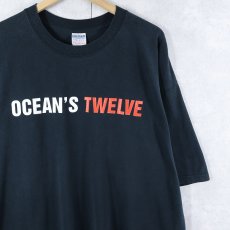 画像1: OCEAN'S TWELVE クライム映画プリントTシャツ BLACK XL (1)