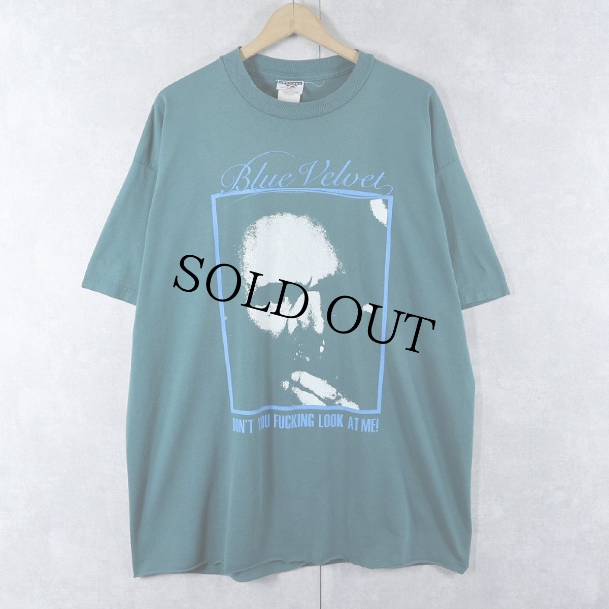 画像1: Blue Velvet "DON'T YOU FUCKING LOOK AT ME!" クライム映画プリントTシャツ XL (1)