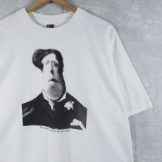 画像1: "A bit wild, but loved the odd coddle" 詩人プリント アイリッシュパブTシャツ XL (1)