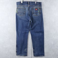 画像2: Dickies ペンキペイント デニムパンツ W39 (2)