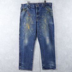 画像1: Dickies ペンキペイント デニムパンツ W39 (1)