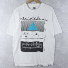 画像1: 90's GRAVITY GRAPHICS USA製 "New Orleans" アートプリントTシャツ L (1)