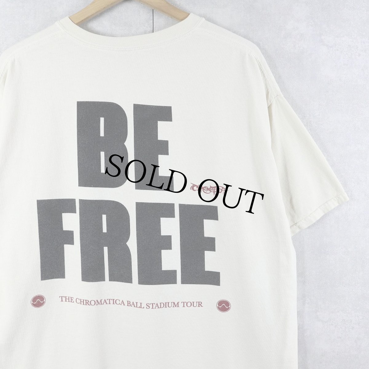 画像2: LADY GAGA "BE FREE" ミュージシャンTシャツ XL (2)