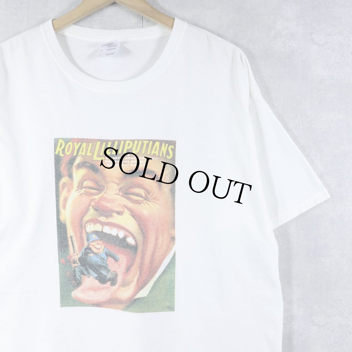 画像1: ROYAL LILLIPUTIANS コメディ劇団ポスタープリントTシャツ L (1)
