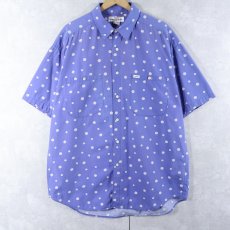 画像1: 90's GUESS BY GEORGES MARCIANO USA製 ドット柄 コットンシャツ L (1)