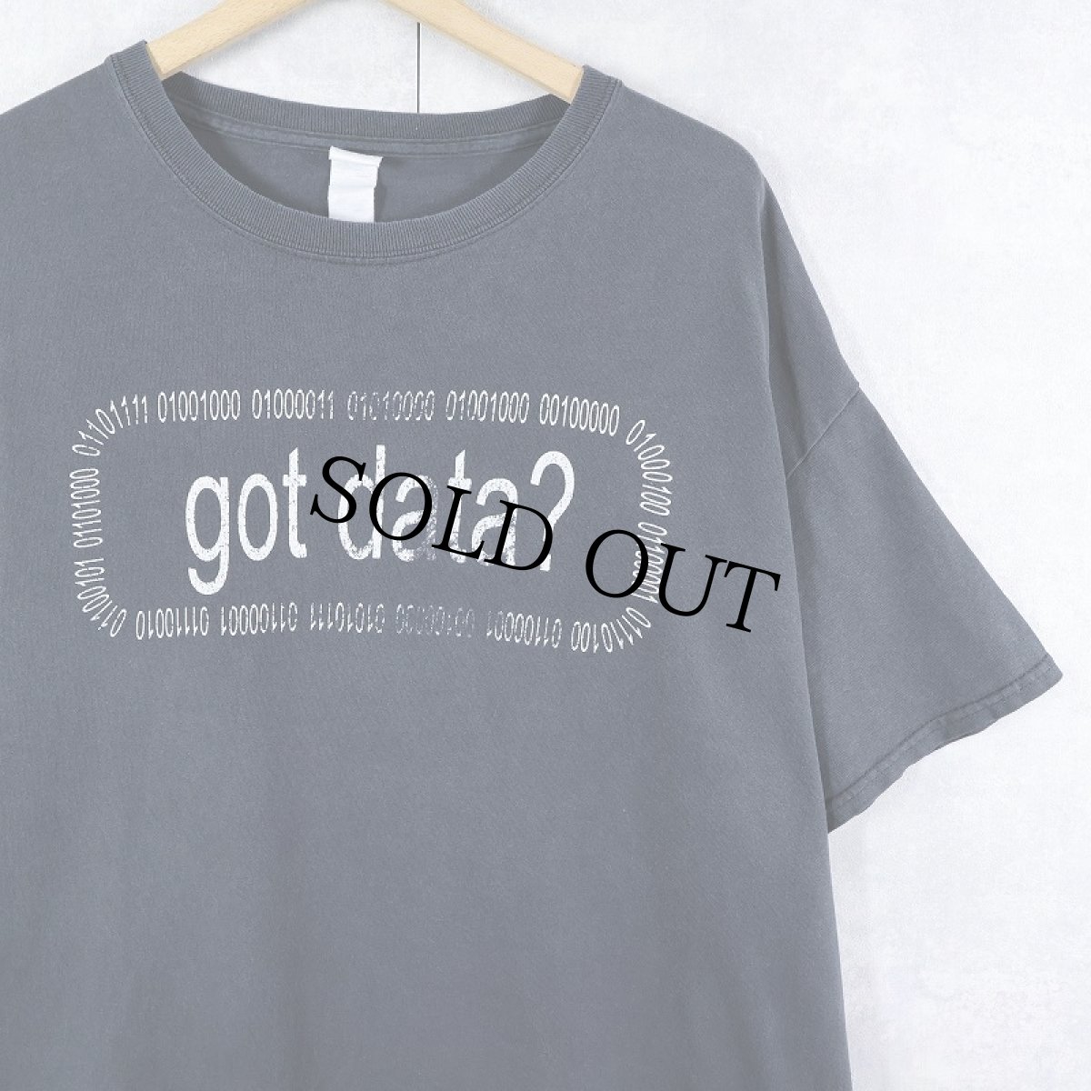 画像1: "got data?" 広告パロディ プリントＴシャツ BLACK (1)