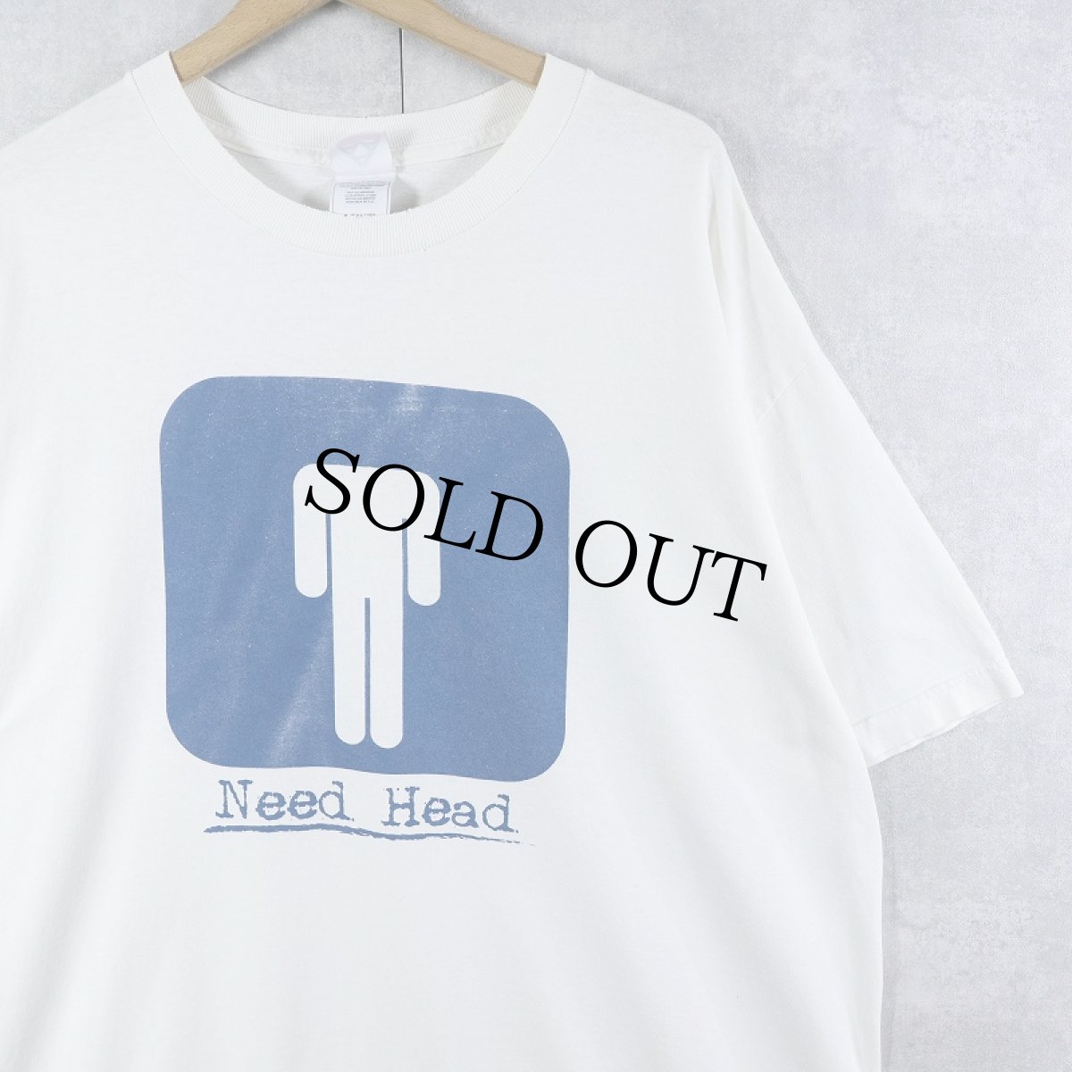 画像1: 2000's "Neea Head" ジョークプリントＴシャツ XL (1)