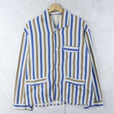 画像1: 〜70's Welbi マルチストライプ柄 シャツジャケット SIZE50 (1)