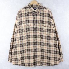画像1: 90's POLO SPORT Ralph Lauren チェック柄 コットンシャツ XL (1)