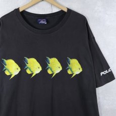画像1: 90's POLO SPORT Ralph Lauren USA製 魚プリントTシャツ XXL (1)