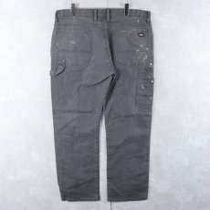 画像1: Dickies ペンキペイント ダックペインターパンツ BLACK W36 (1)