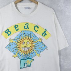 画像1: 90's MTV USA製 "Beach" プリントTシャツ XL (1)