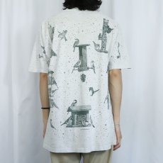 画像3: 90's rel-e-vant products USA製 鳥プリントTシャツ XL (3)