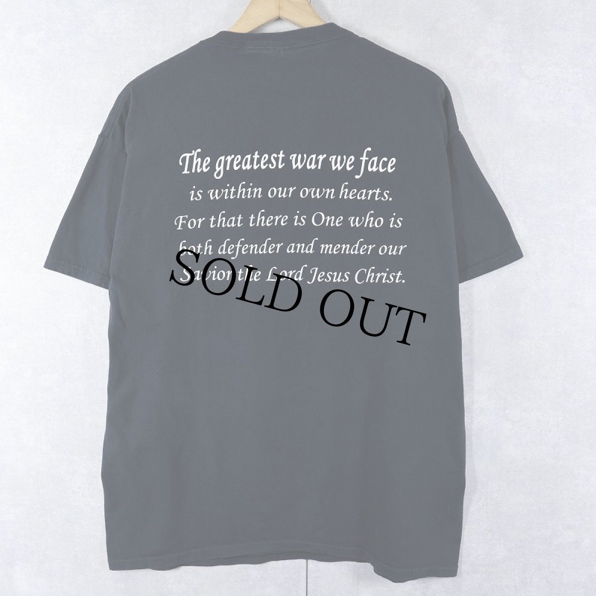 画像2: "HOLY BIBLE" ジーザスプリントTシャツ L (2)