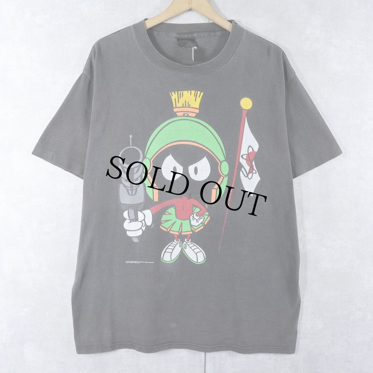 画像1: 90's Marvin the Martian USA製 キャラクタープリントTシャツ XL (1)
