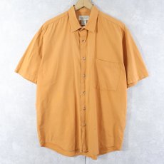 画像1: 80's BANANA REPUBLIC "TRAVEL&SAFARI CLOTHING" 無地コットンシャツ M (1)