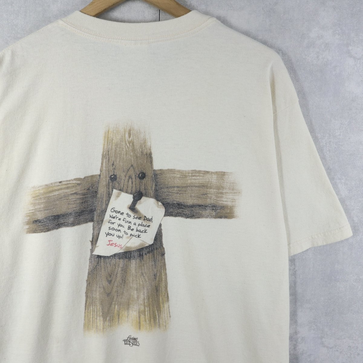 画像1: "Gone to see Dad..." ジーザスプリントTシャツ L (1)