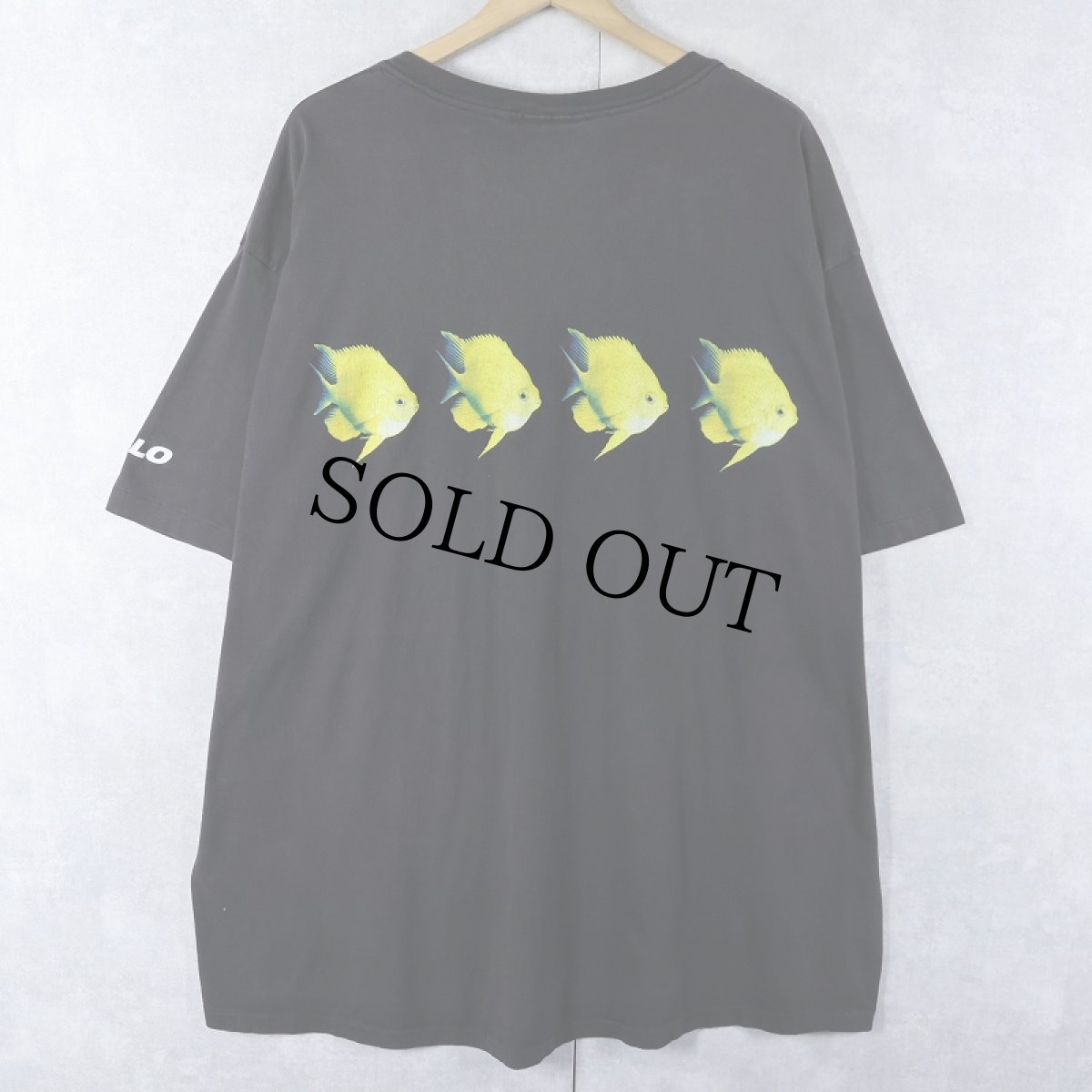 画像2: 90's POLO SPORT Ralph Lauren USA製 魚プリントTシャツ XXL (2)