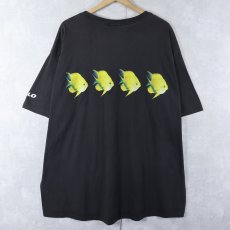 画像2: 90's POLO SPORT Ralph Lauren USA製 魚プリントTシャツ XXL (2)