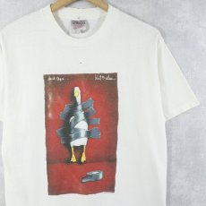 画像1: 90's Will Bullas USA製 "duck tape..." アートプリントTシャツ M (1)
