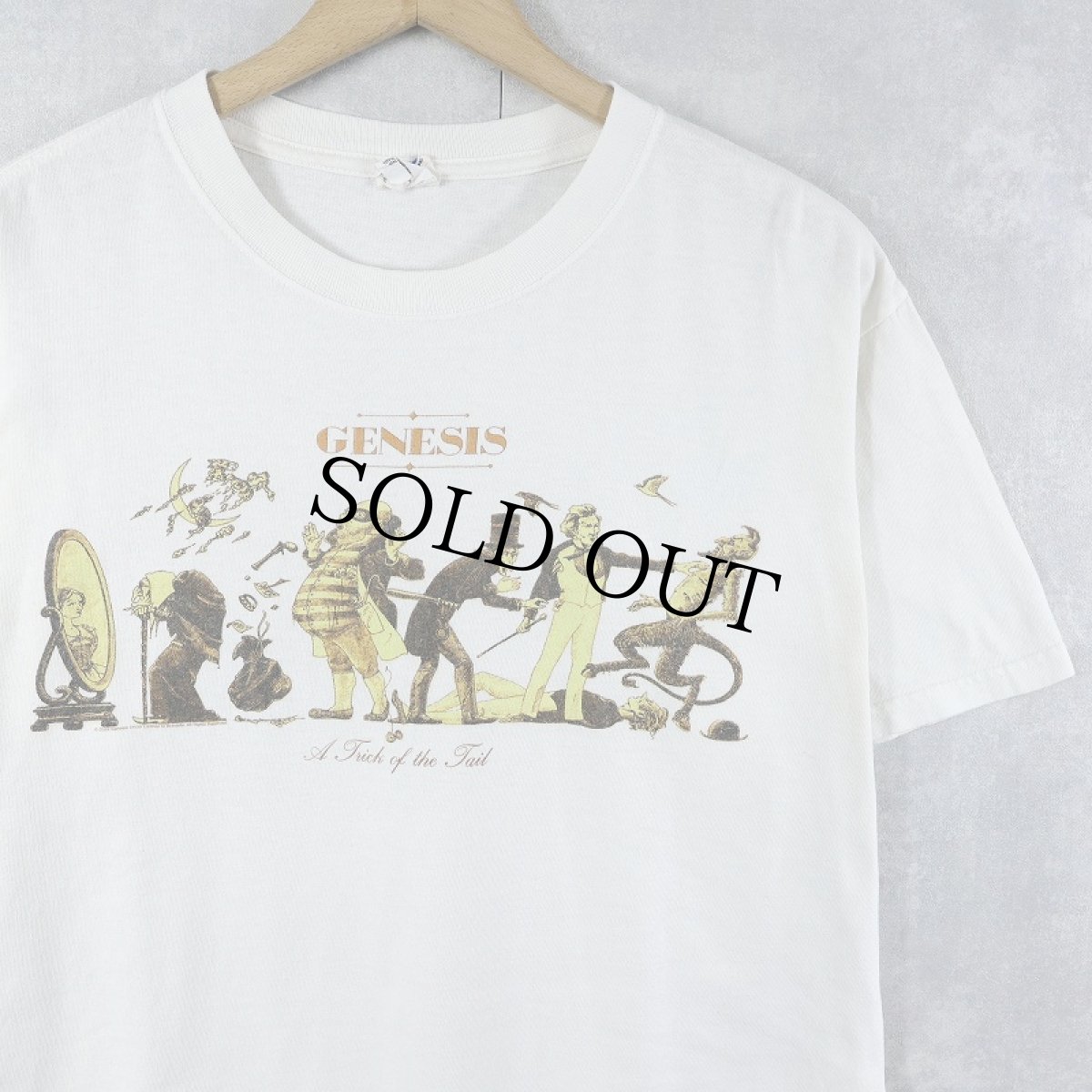 画像1: 2000's Genesis "A Trick of the Tail" ロックバンド アルバムプリントTシャツ M (1)