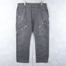 画像2: Dickies ペンキペイント ダックペインターパンツ BLACK W36 (2)