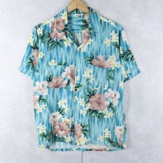 画像1: 60's PENNEY'S JAPAN製 オールオーバーパターン レーヨンハワイアンシャツ SIZE18 (1)