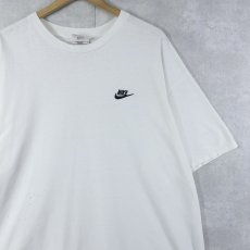 画像1: 2000's NIKE USA製 ロゴ刺繍 Ｔシャツ XL (1)