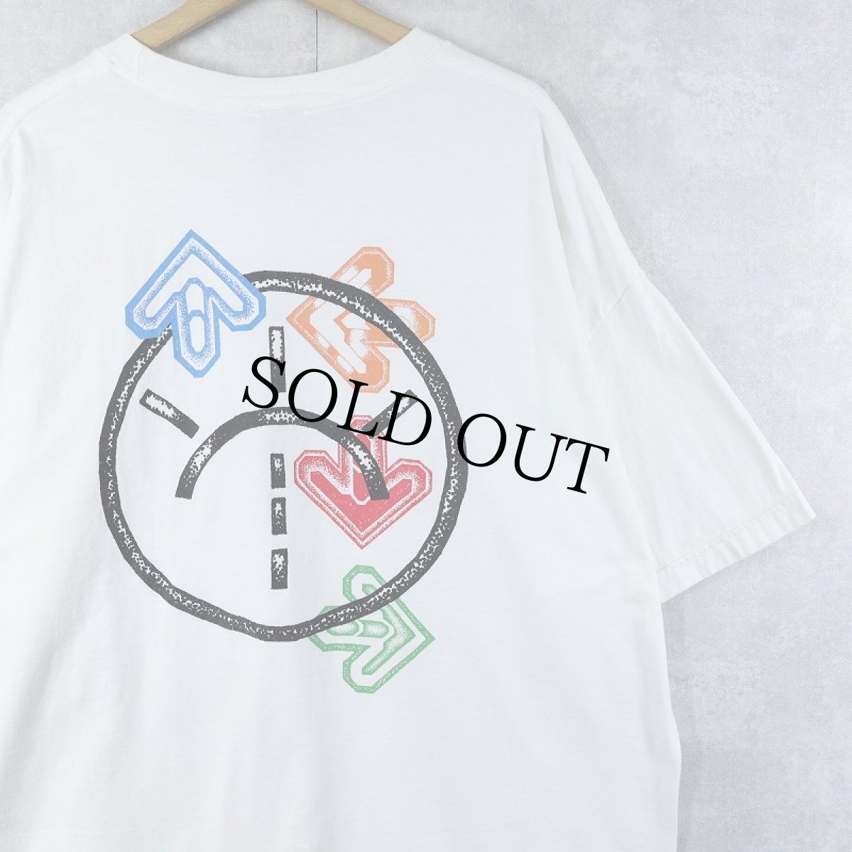 画像2: Sunday Drive Records インディーレーベルプリント カットオフTシャツ 2XL (2)