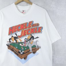 画像1: 90's HECKLE AND JECKLE USA製 キャラクタープリントTシャツ L (1)