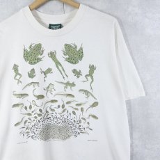 画像1: 90's Liberty Graphics USA製 "Diana Dee Tyler" カエルイラストプリントTシャツ L (1)