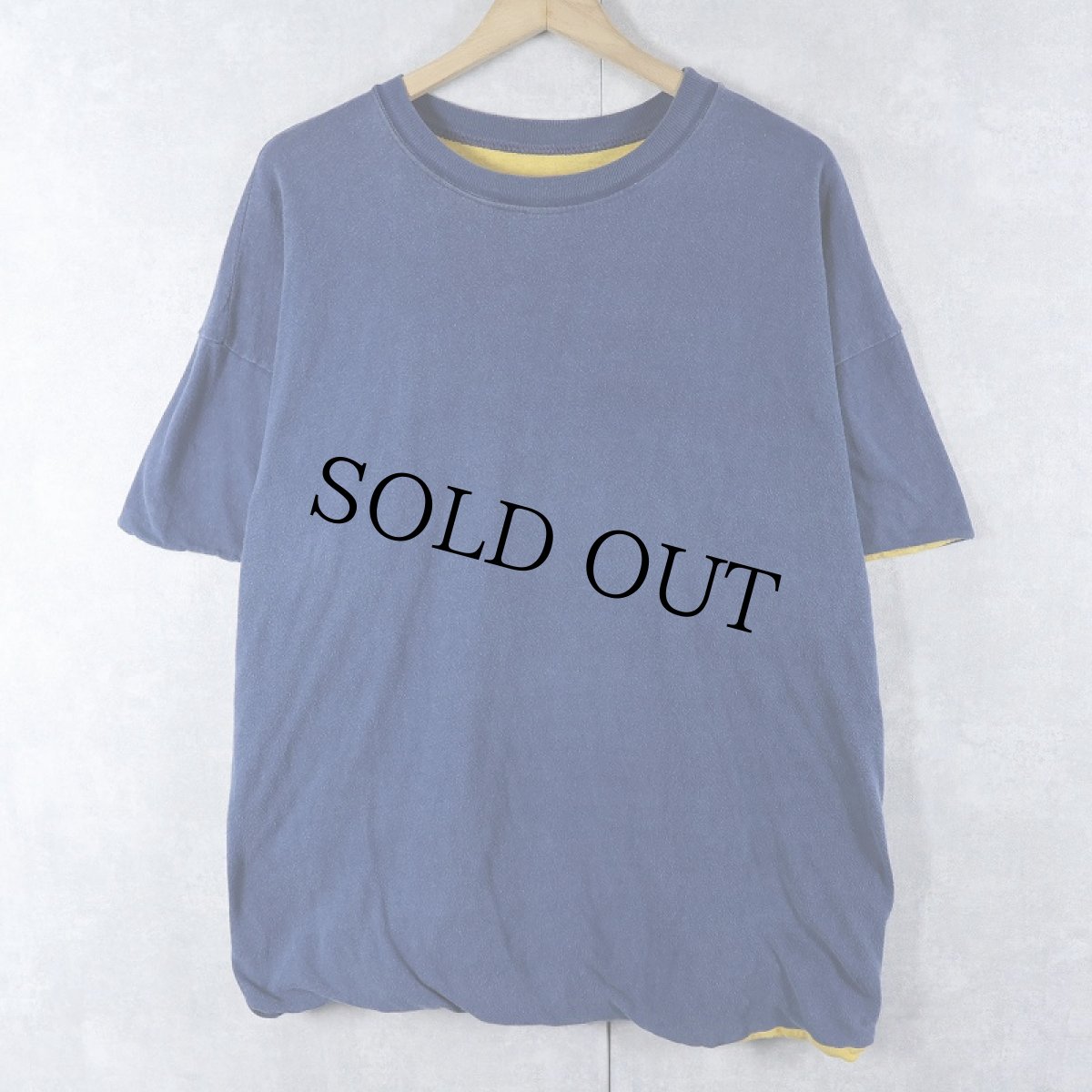 画像1: 〜70's ダブルフェイス リバーシブルTシャツ NAVY (1)