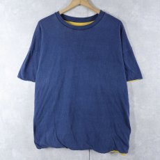 画像1: 〜70's ダブルフェイス リバーシブルTシャツ NAVY (1)