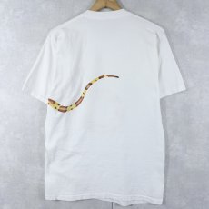 画像2: 80〜90's ヘビ 巻きプリントTシャツ (2)
