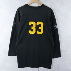 画像2: 70〜80's "PHI KAPPA SIGMA" プリントフットボールTシャツ BLACK (2)