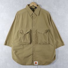画像1: 90's〜 Columbia  "BONEFISH FLATS" コットンフィッシングシャツ L (1)