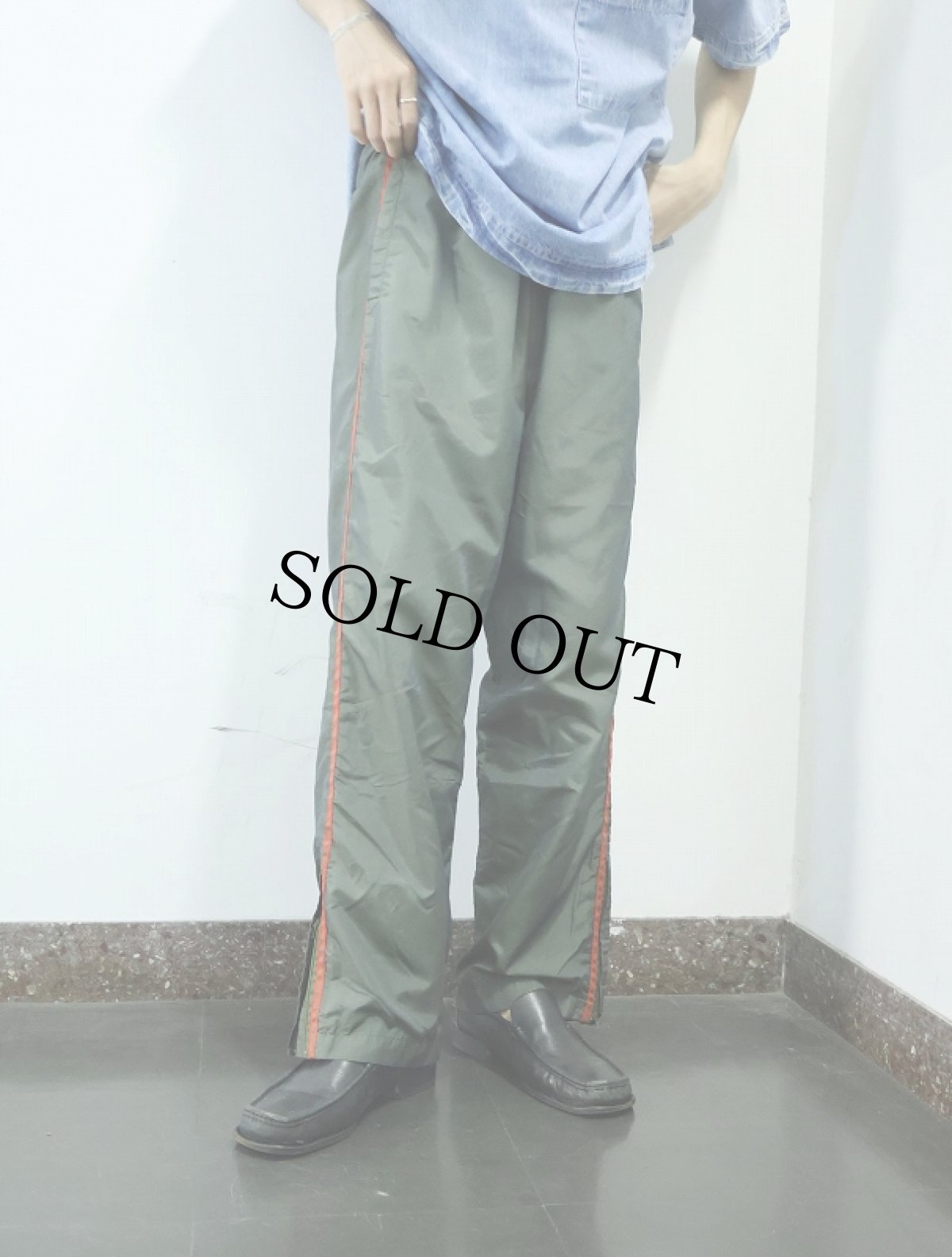 画像3: GAP サイドライン ナイロントラックパンツ M (3)